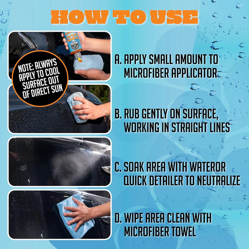 Professional-grade water spot removal gel