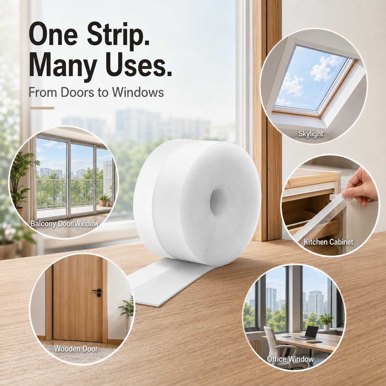 Weatherproof Door & Window Seal Strip – Stop Drafts, Dust & Water Gaps