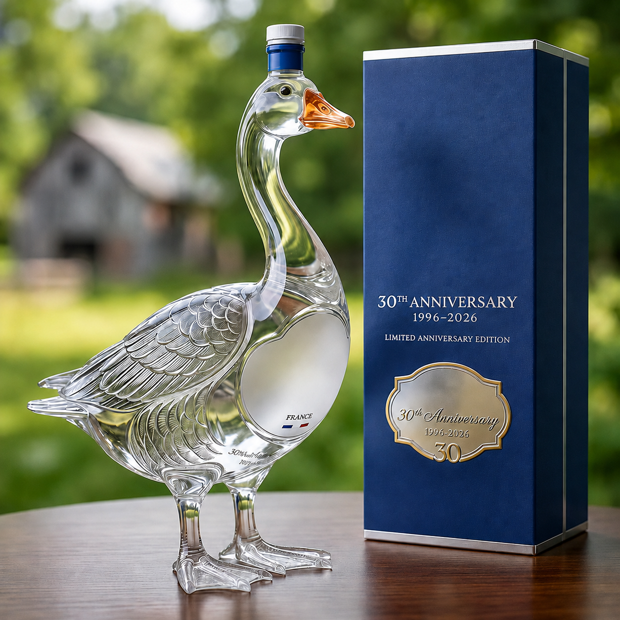 🇫🇷 Goose 30th Anniversary 3D Sculpted Vodka Bottle