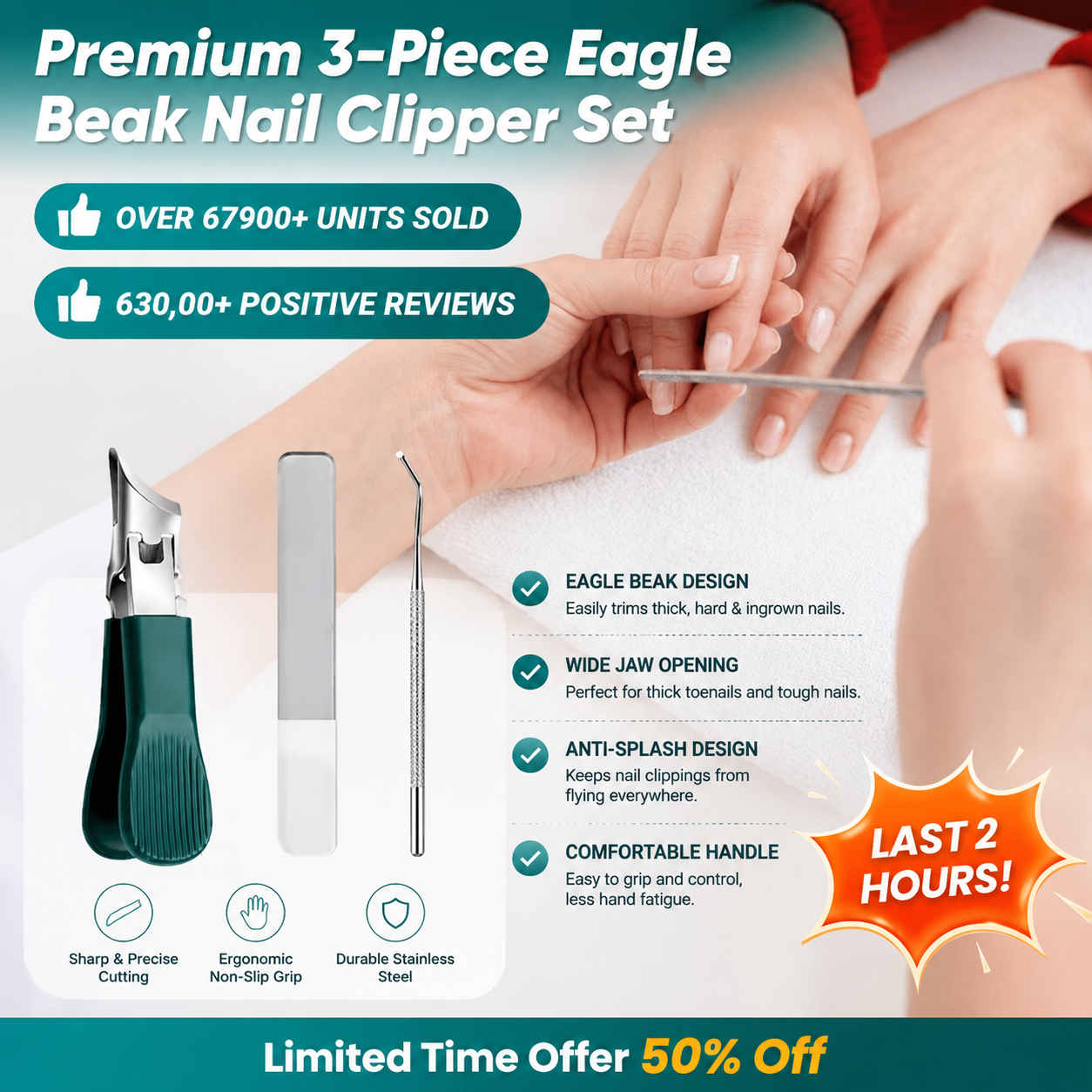 Eagle Beak Nail Clippers – Precision Trimming for Thick & Ingrown Nails