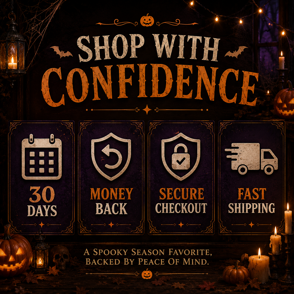 24-Day Halloween Countdown Calendar | Highland Cow Flat Figures