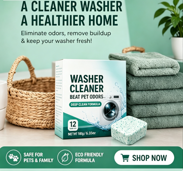 Eco-Friendly Pet Washer Cleaner Tablets β Removes Odors, Hair & Residue