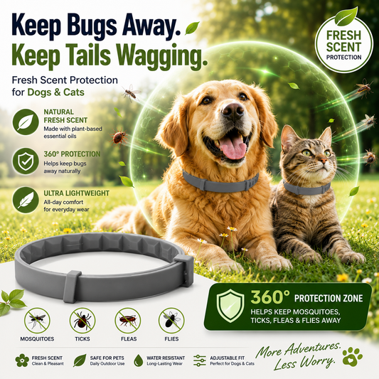 🔥 55% OFF TODAY 🐾 Fresh Scent Pet Collar For Dogs & Cats