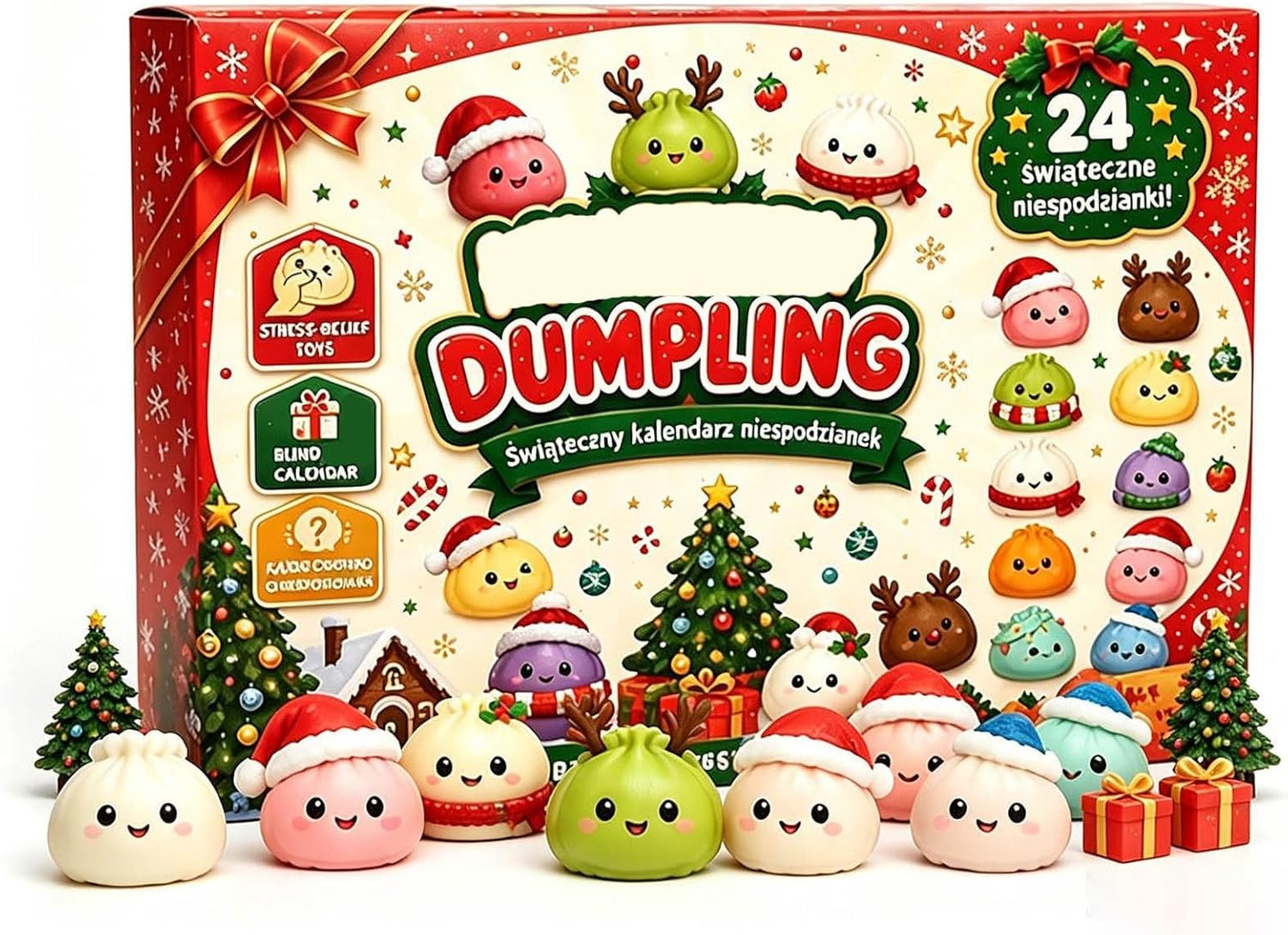 24-Day Squishy Advent Calendar | Christmas Surprise Toys