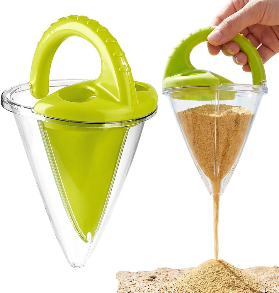 Kids Spilling Funnel XXL with Sifting Shovel - Ultimate Sand & Water Mixing STEM Learning Activity, Kids Beach Toys & Kids Outdoor Toys for 3+