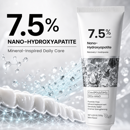 Tobacco Stain Toothpaste for Smokers | 7.5% Nano Hydroxyapatite