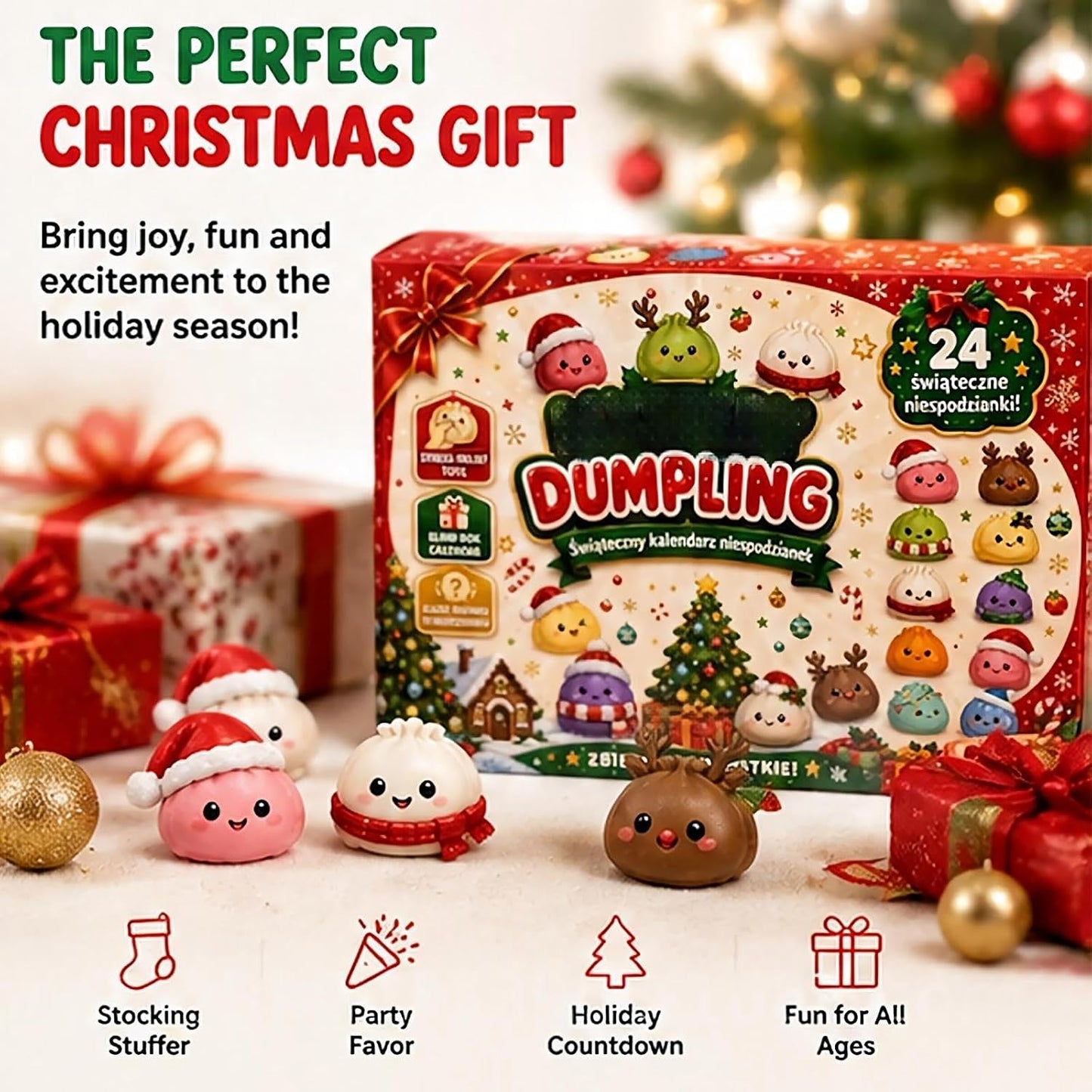 24-Day Squishy Advent Calendar | Christmas Surprise Toys