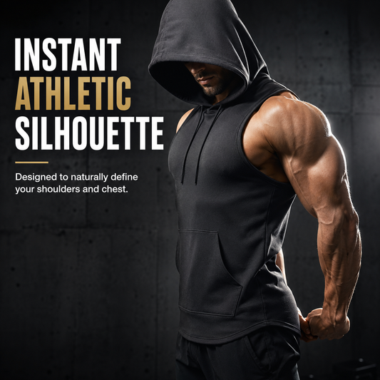 Hot Sale Men’s Sleeveless Hooded Sports Tank Top | Quick-Dry Gym & Casual Wear
