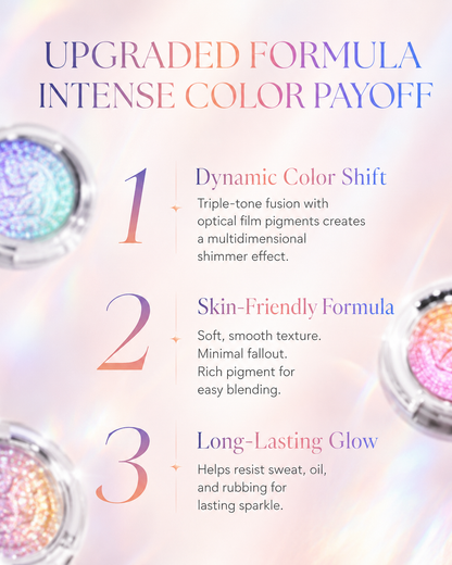 Multichrome Baked Highlighter Eyeshadow | Gradient Glow