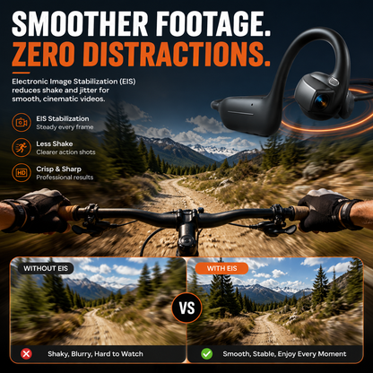 📸 AI Smart Open-Ear Camera Headset – Hands-Free POV Recording, Audio & Real-Time Translation
