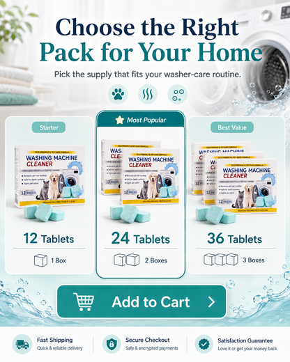 Pet Washing Machine Cleaner Tablets for Pet Owners