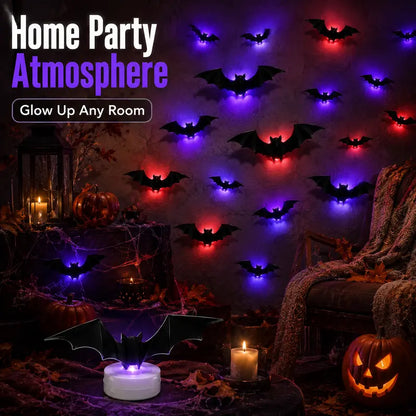 🎃 2026 Hot Sale – 3D LED Bat Wall Decorations for Halloween