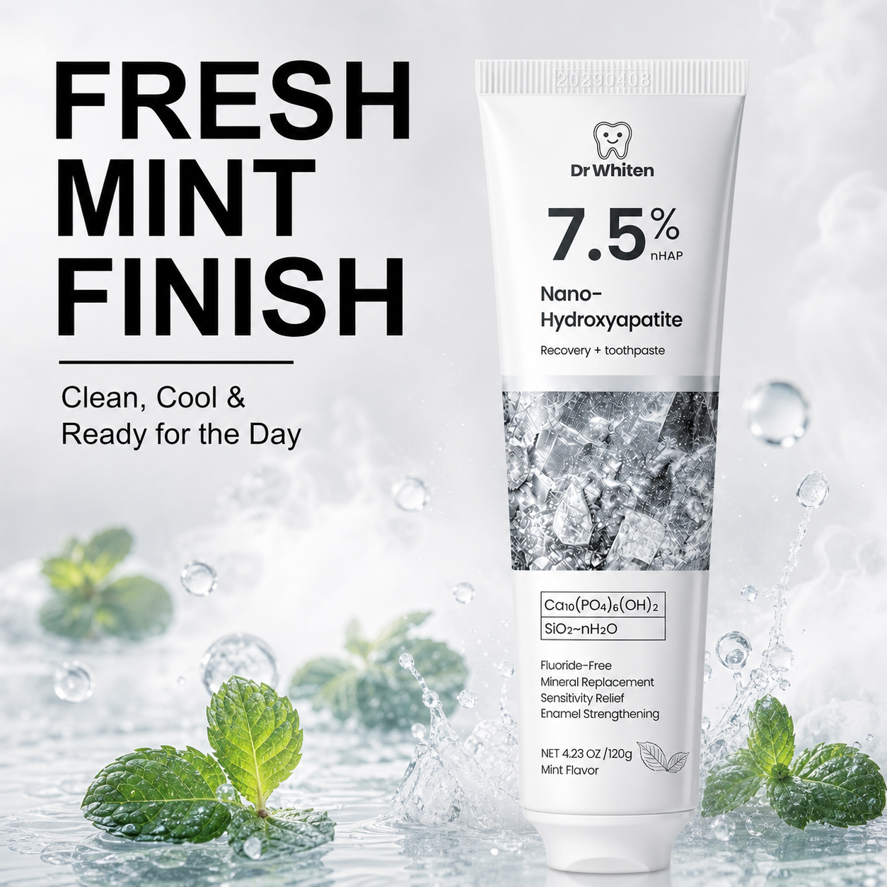 Tobacco Stain Toothpaste for Smokers | 7.5% Nano Hydroxyapatite