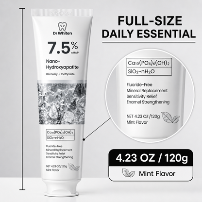 Tobacco Stain Toothpaste for Smokers | 7.5% Nano Hydroxyapatite