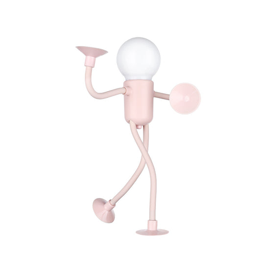 Bulb Man Flexible Suction Cup Night Light | Fun Desk Lamp