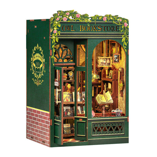 DIY Miniature Book Nook Kit with LED Lights