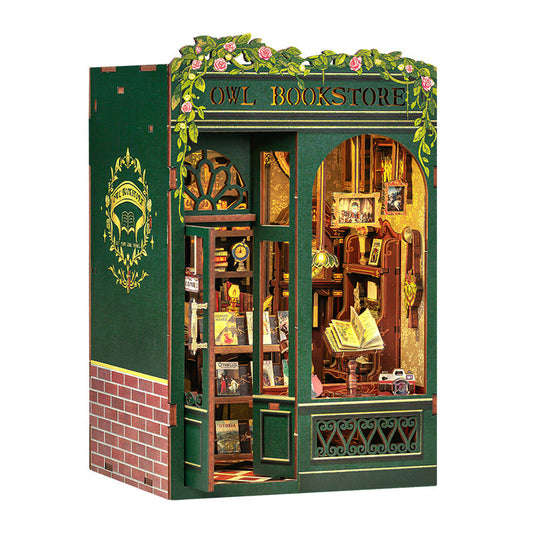 DIY Miniature Book Nook Kit with LED Lights