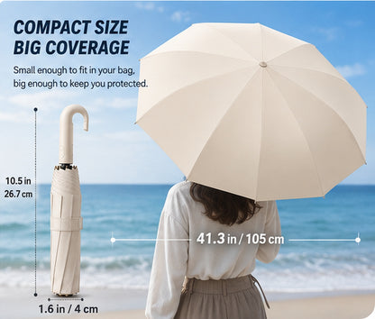 ☔Portable Automatic Folding Umbrella-Windproof Waterproof with Loop Buckle
