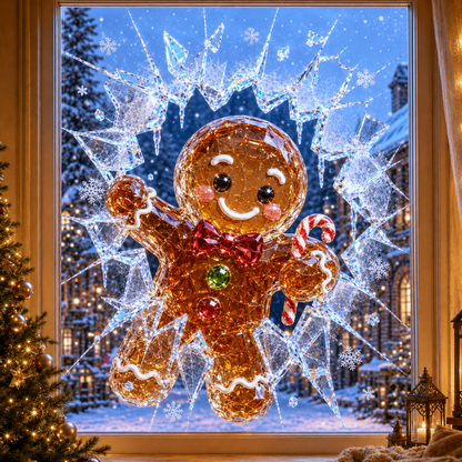 🔥Limited time 70% OFF -✨🎄Crystal Christmas Break-In Window Decal
