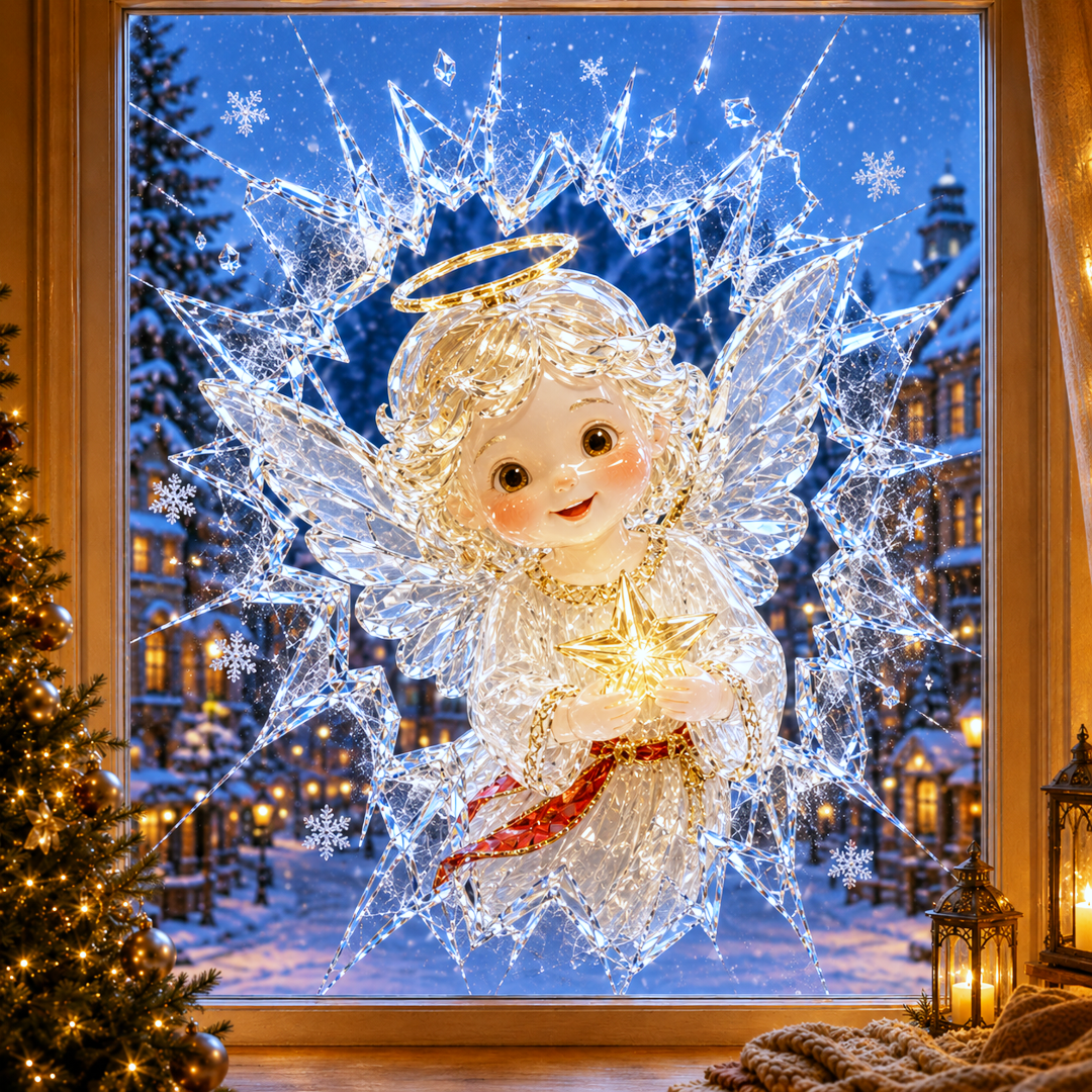 🔥Limited time 70% OFF -✨🎄Crystal Christmas Break-In Window Decal
