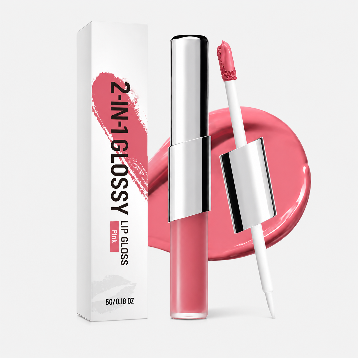 Dual-Ended Matte Lipstick & Clear Gloss | Perfect Twin Lip