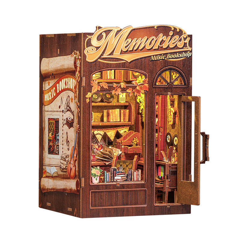 DIY Miniature Book Nook Kit with LED Lights