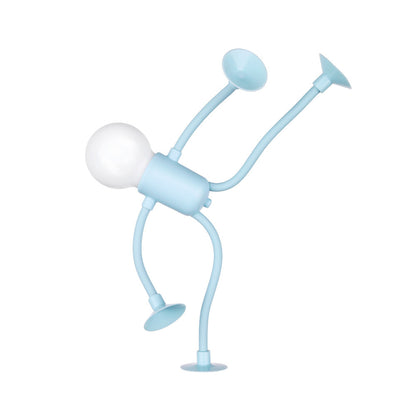 Bulb Man Flexible Suction Cup Night Light | Fun Desk Lamp