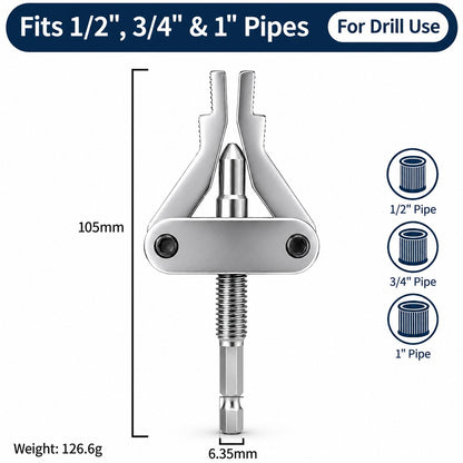 🛠️ Broken Pipe Thread Extractor | Fast Drill-Powered Broken Fitting Removal Tool