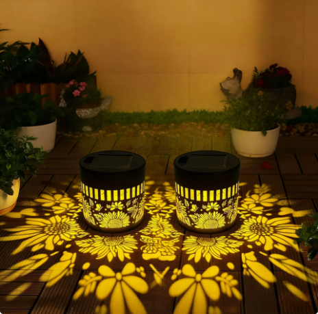 Solar Mandala Light – Stunning Pattern Projection, 2-in-1 Floor & Wall Design