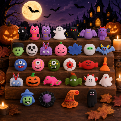 🎃 30 Mystery Squishies · Squeeze · Collect · Discover