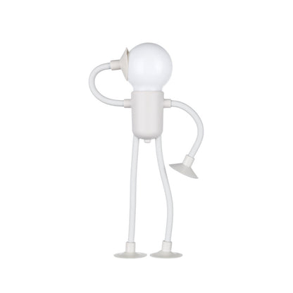 Bulb Man Flexible Suction Cup Night Light | Fun Desk Lamp