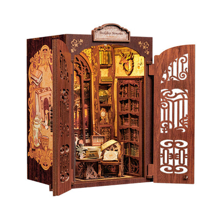 DIY Miniature Book Nook Kit with LED Lights
