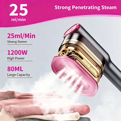 2026 Upgrade Garment Steamer for Clothes, Portable Travel Clothing Steamer Iron