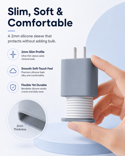 ✨ 2-Pack Charger Protector & Cable Organizer – Keep Cables Neat, Protected & Tangle-Free