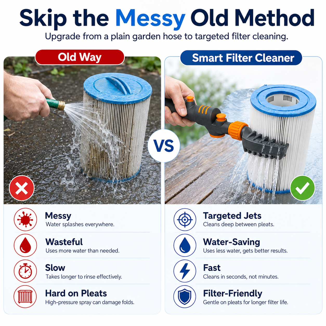 Premium Pool Filter Cartridge Cleaner