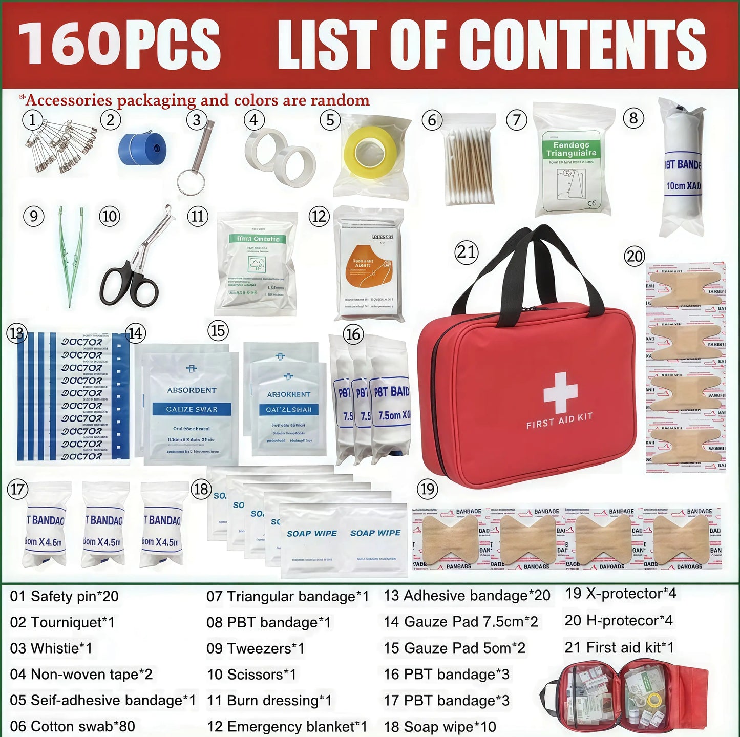 🎒330-Piece All-in-One Waterproof First Aid Kit | Be Ready for the Unexpected🚨