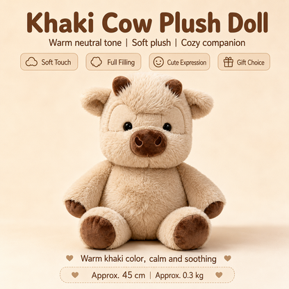 45cm Cow & Pig Plush Toys | Soft Animal Dolls