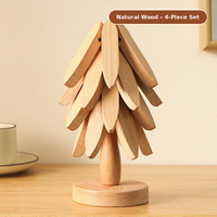 Natural Wood Color [4 Panels + Base]