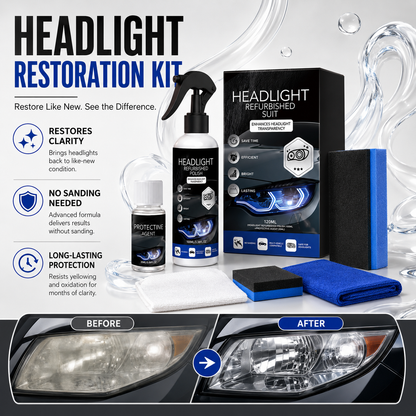 Headlight Restoration Kit | Clear Cloudy Headlights