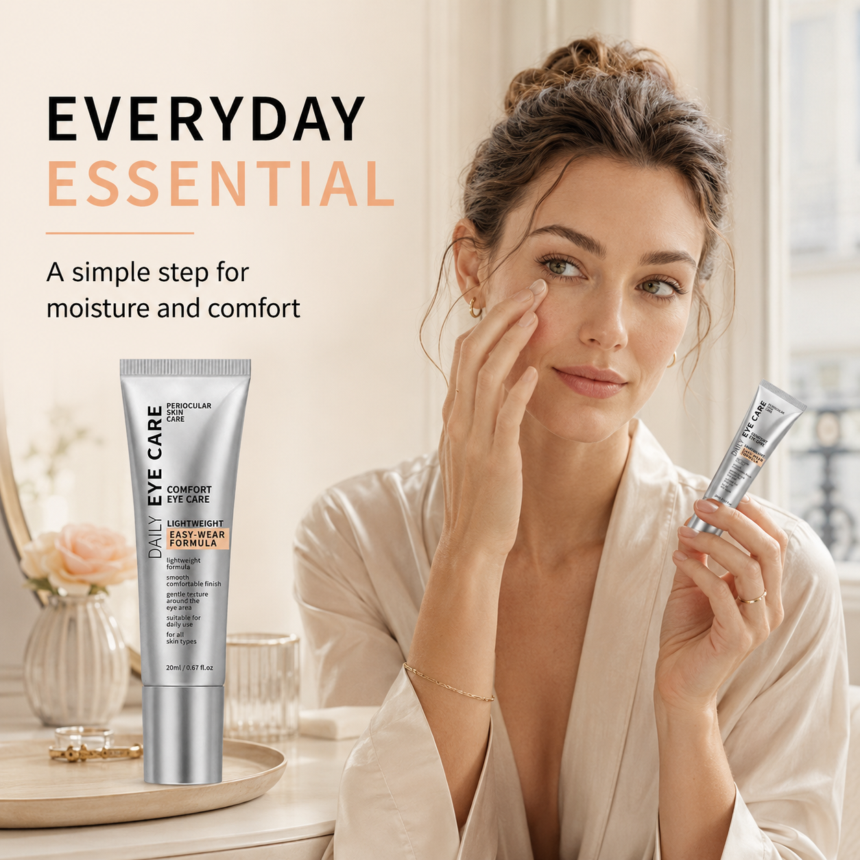Daily Hydrating Eye Care Cream – Lightweight Moisture Comfort Formula