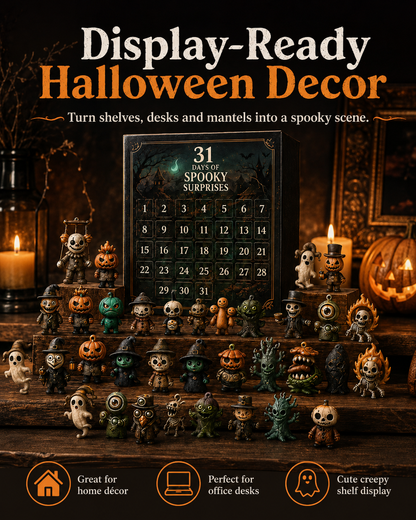 👻 31-Day Halloween Advent Calendar with Mini Figurines