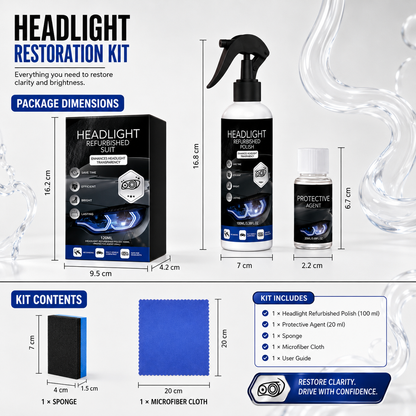 Headlight Restoration Kit | Clear Cloudy Headlights