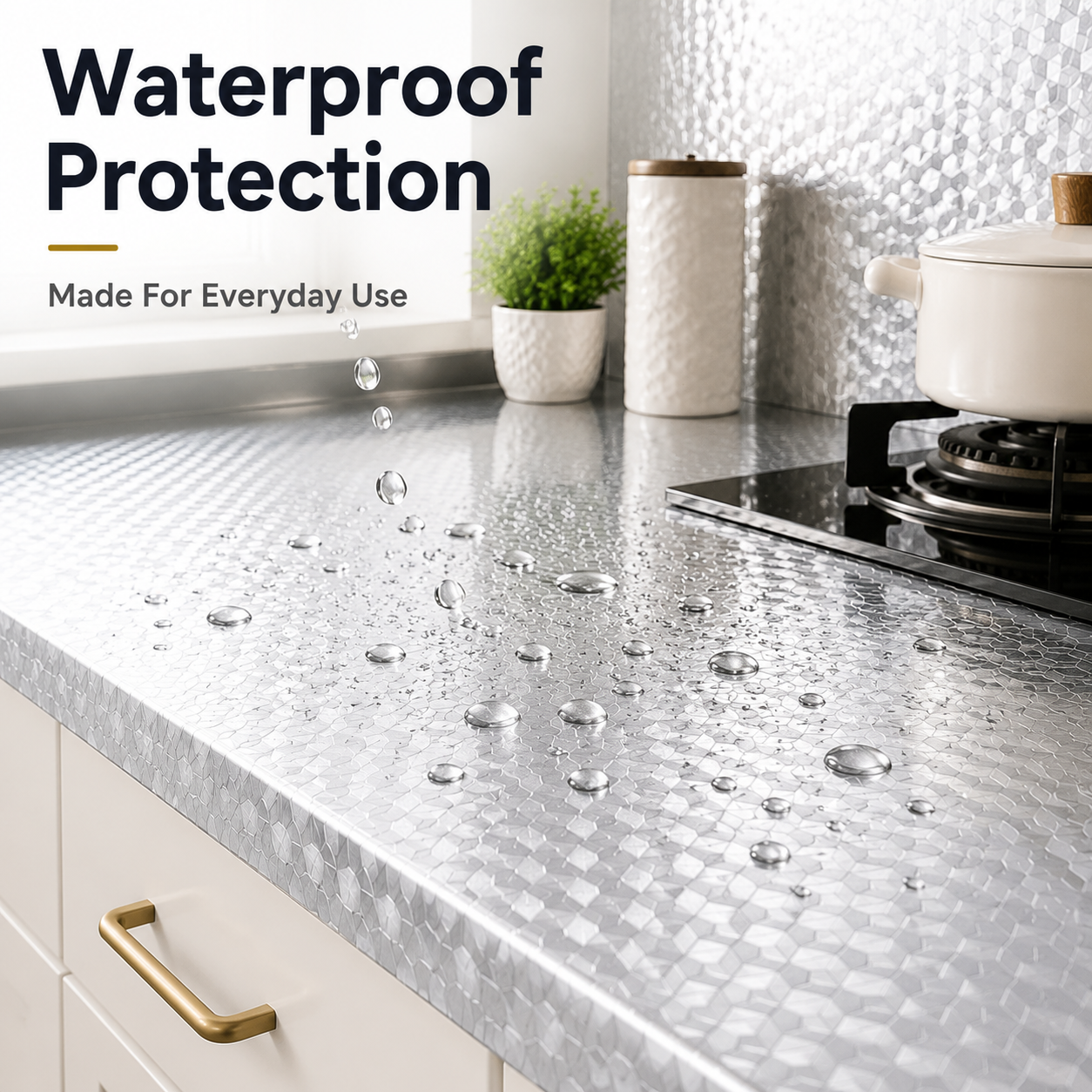 Peel & Stick Kitchen Makeover Film – Waterproof DIY Countertop