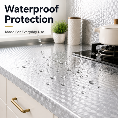 Peel & Stick Kitchen Makeover Film – Waterproof DIY Countertop
