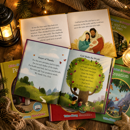 Bible Stories and Songs: Portable Electronic Player with 11 Books