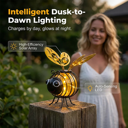 🌙🍃🪴49% OFF! Hanging Solar Bee Light – Warm Amber Glow, Flicker-Free, Perfect for Garden Parties, Camping, or Kids’ Rooms – Spread Joy Day and Night 🌞🌜