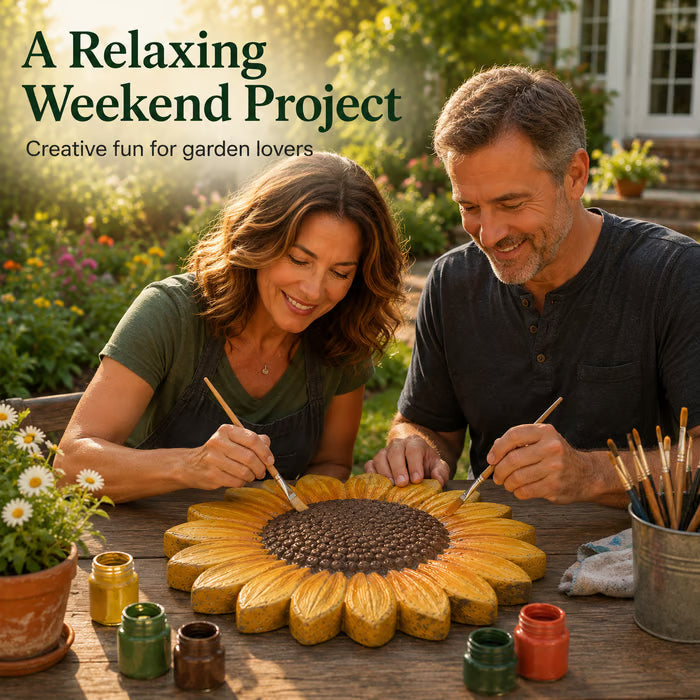 💥🌻Reusable Sunflower Stepping Stone Mold