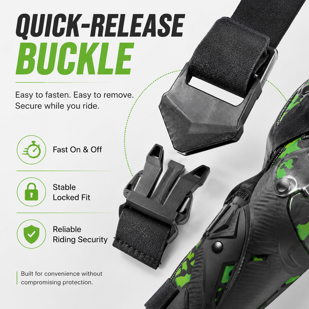 Motorcycle Knee & Shin Guards | Adjustable Riding Protection