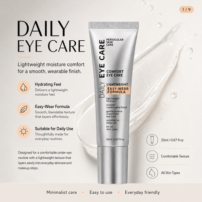 Daily Hydrating Eye Care Cream – Lightweight Moisture Comfort Formula