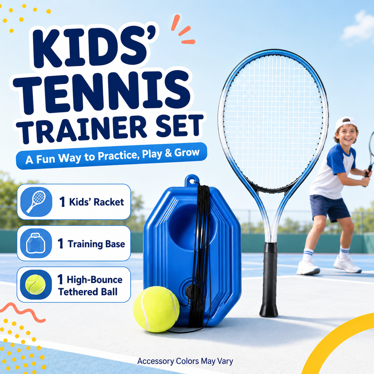 🎾Solo Tennis Trainer with 2 Rebound Balls | Practice Anywhere